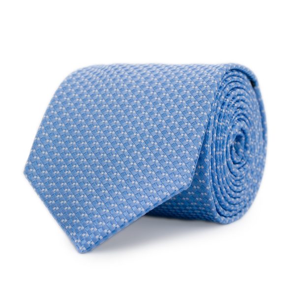 Cravatta elegante con motivi geometrici a quadretti