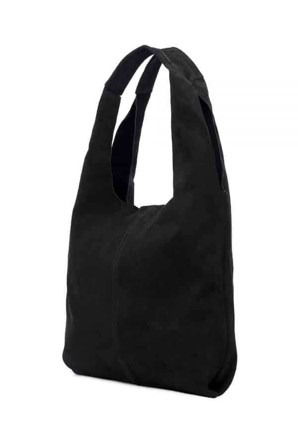Black velvet Hobo Bag