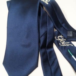 cravatta di seta blu mare